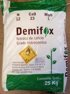 Nitrato de Calcio Frente  