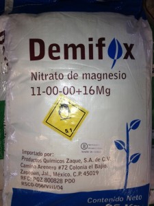 Nitrato de Magnesio Frente